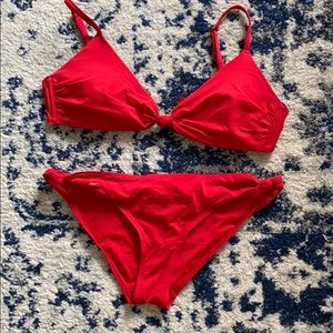 Red bikini